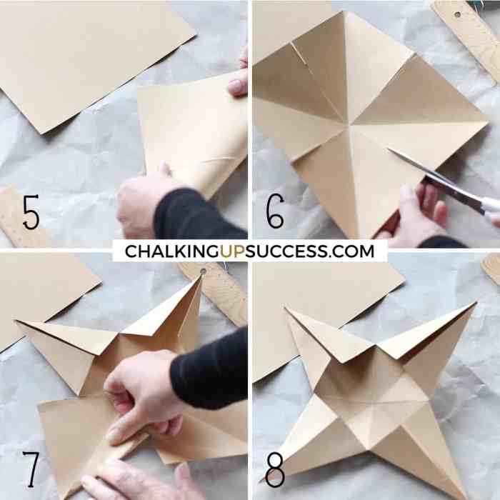 Origami star paper stars 3d make easy making diy crafts beginners