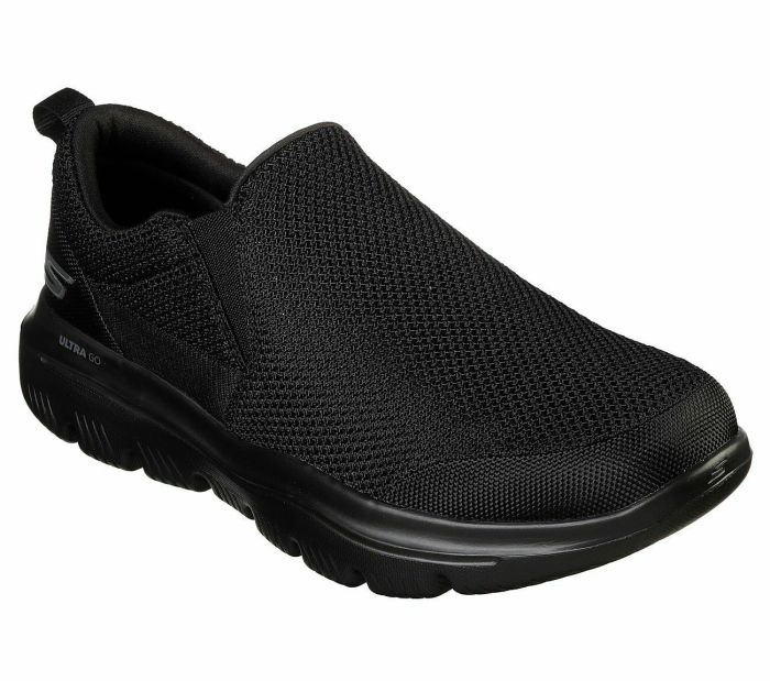 Skechers black dress shoes men's