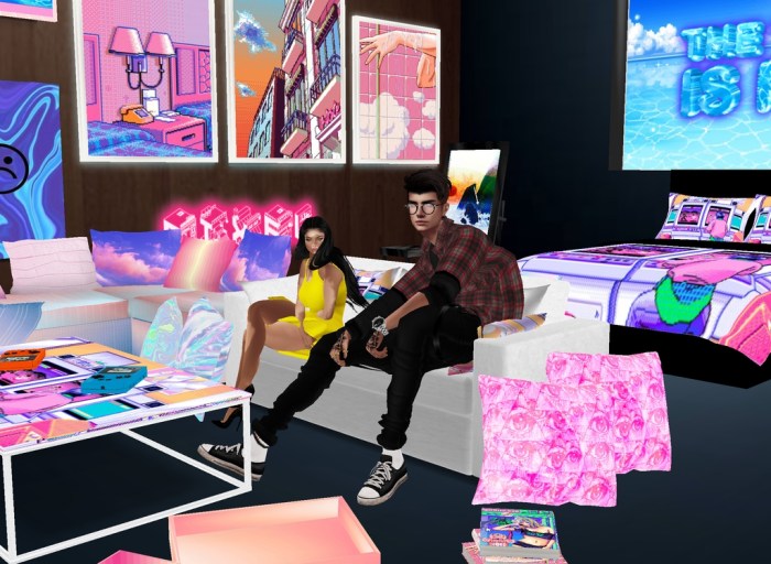 Can you decorate rooms on imvu mobile