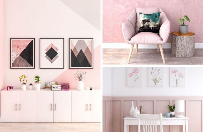 How to decorate a pink room for fall