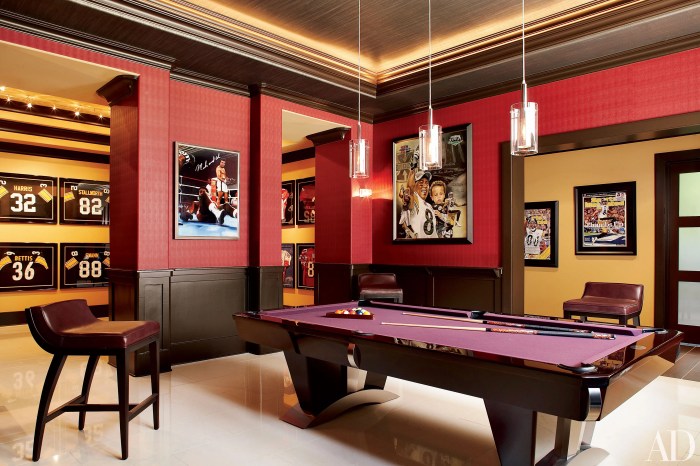 How to decorate a billiard room