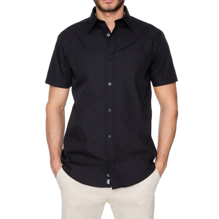 Mens navy short sleeve dress shirt