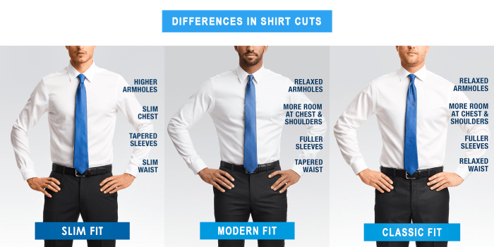 Men's modern fit dress shirt